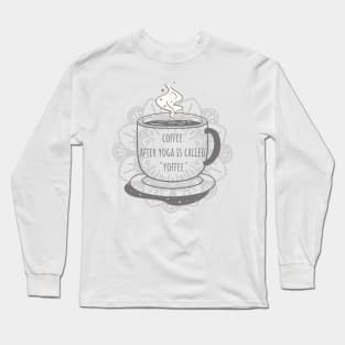 Coffee Yoga Long Sleeve T-Shirt